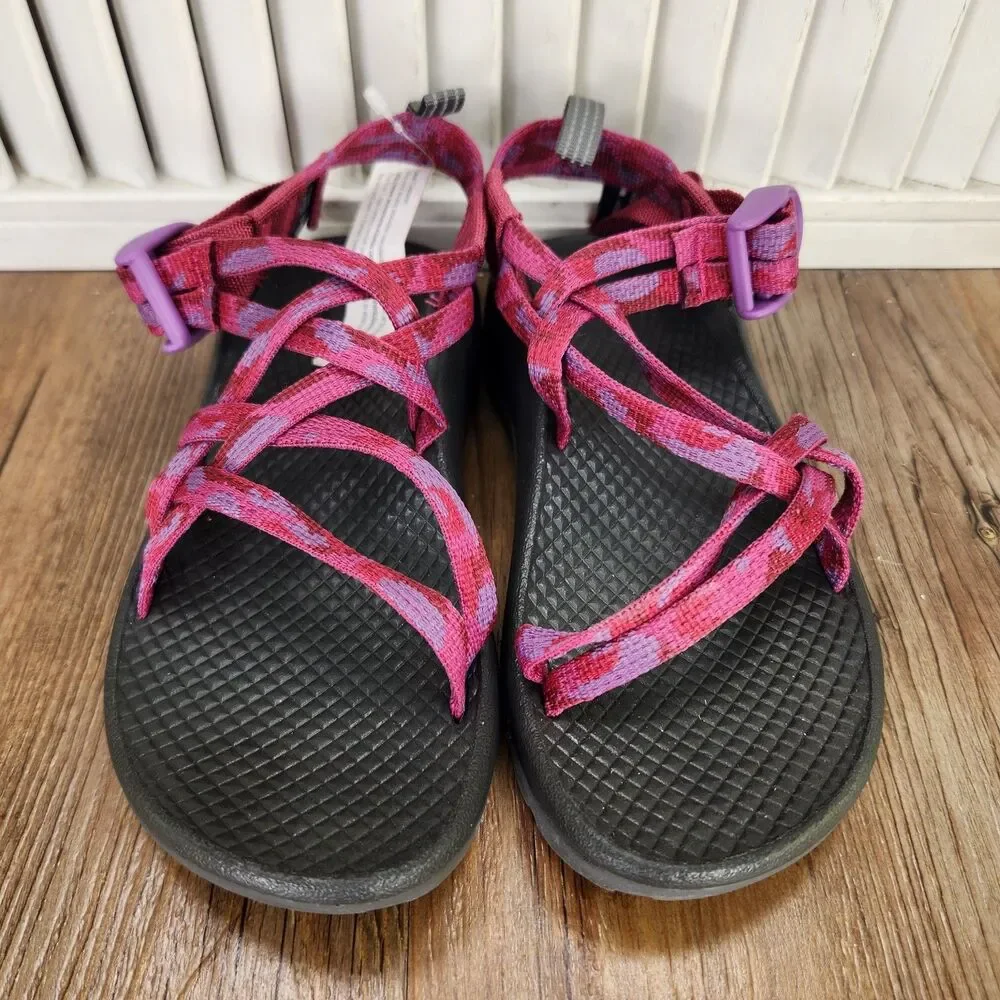Chaco ZX/1 Ecotread Kids 13M Sweeping Fuchsia Pink Hiking Beach Strappy Sandals